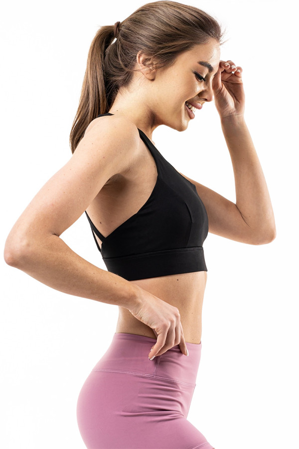 Sports top for fitness women Freever AF 2327 black, Фото №3- freever.ua