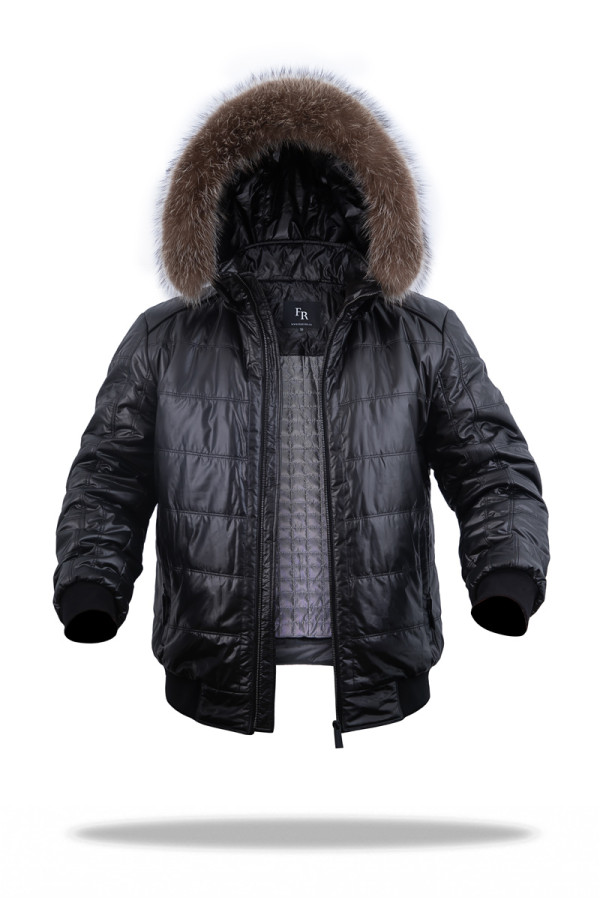 Camel wool jacket for men Freever UF 2343 black