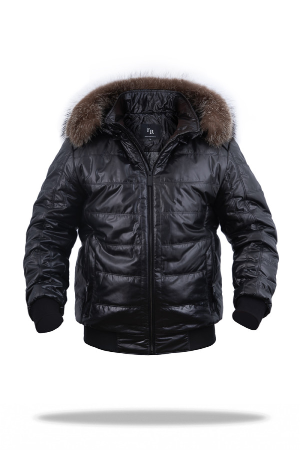 Camel wool jacket for men Freever UF 2343 black, Фото №3- freever.ua