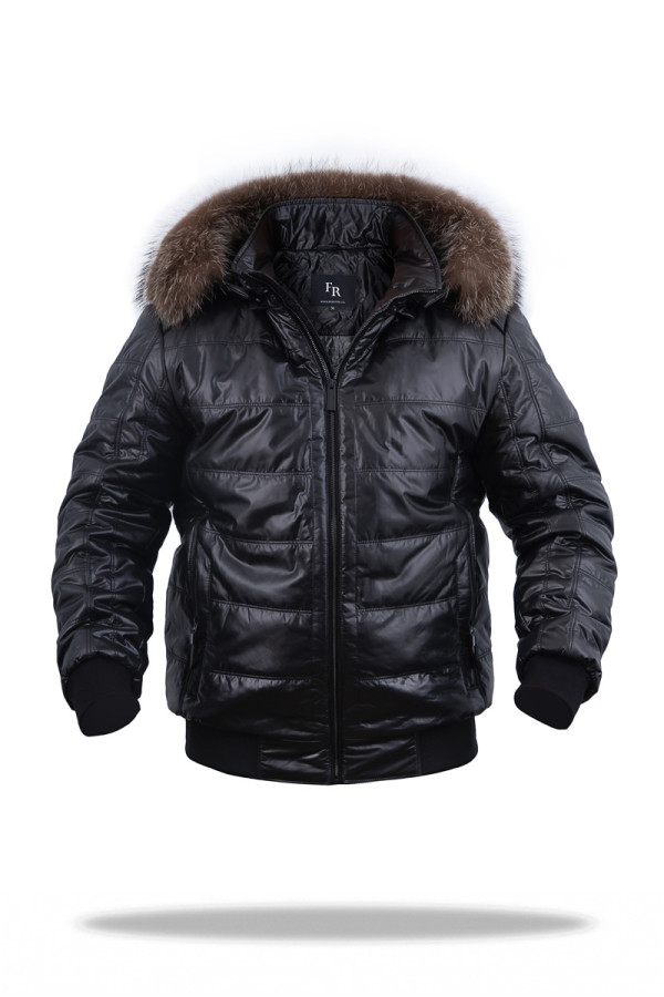 Camel wool jacket for men Freever UF 2343 black, Фото №3- freever.ua