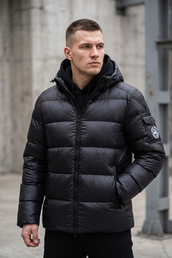 Herren-Daunenjacke Freever NF 2406 schwarz, Фото №2- freever.ua