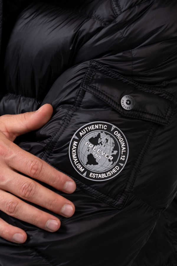 Freever NF 2406 men's down jacket black, Фото №6- freever.ua