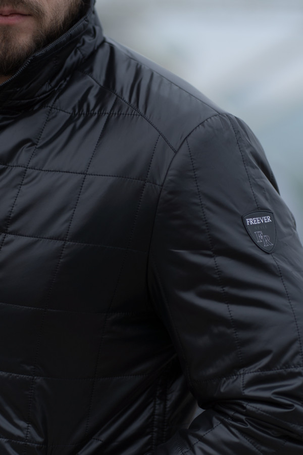 Men's demi-seasonal jacket Freever NF 24606 black, Фото №6- freever.ua