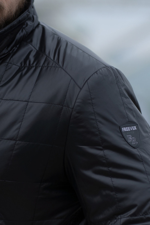 Men's demi-seasonal jacket Freever NF 24606 black, Фото №6- freever.ua