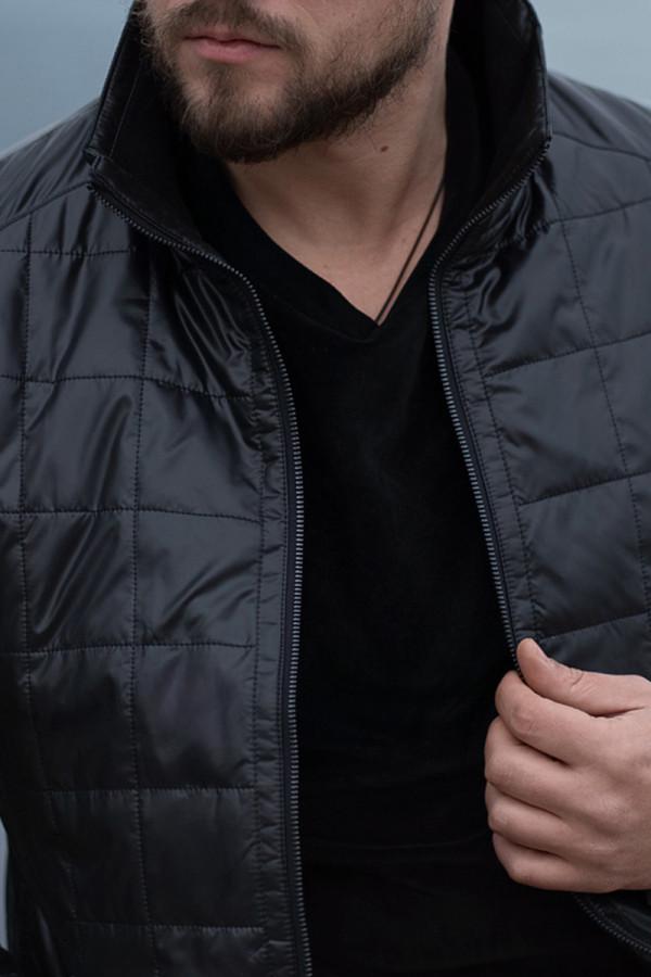 Men's demi-seasonal jacket Freever NF 24606 black, Фото №2- freever.ua