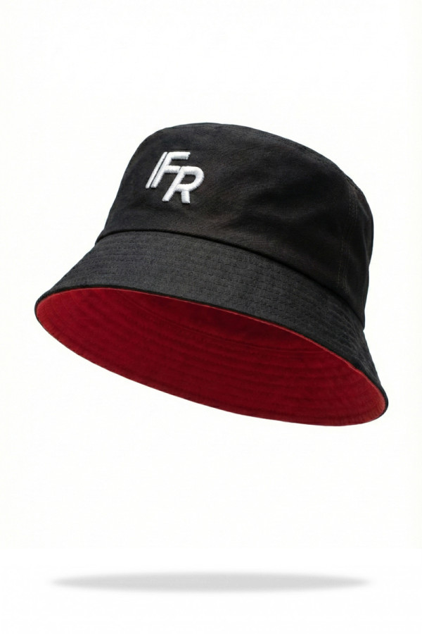 Reversible panama hat Freever NF 2505 black red, Фото №2- freever.ua