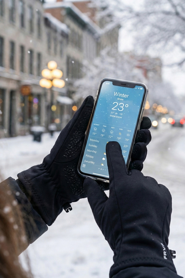 Gloves women's Freever NF 2508 black, Фото №3- freever.ua