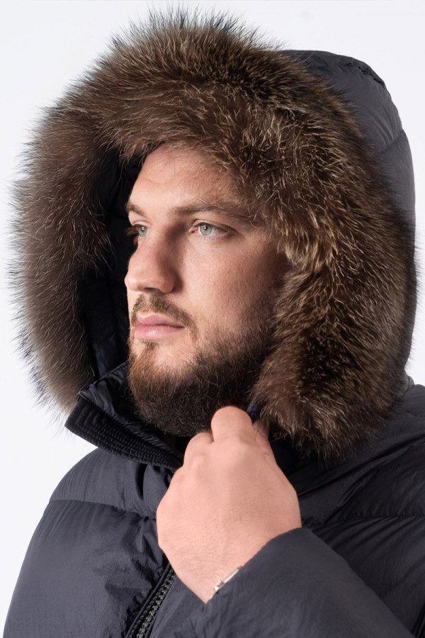 Men's down jacket Freever NF 2528 black, Фото №5- freever.ua