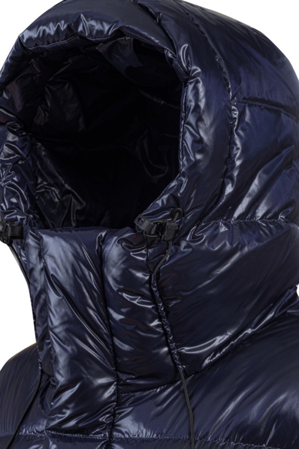 Women's down coat Freever NF 2529 blue, Фото №9- freever.ua