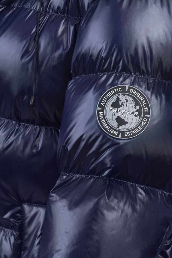 Women's down coat Freever NF 2529 blue, Фото №8- freever.ua