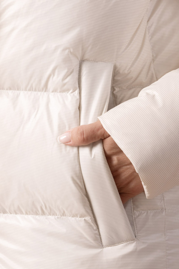 Down Women's Coat Freever NF 2529 Milky, Фото №4- freever.ua