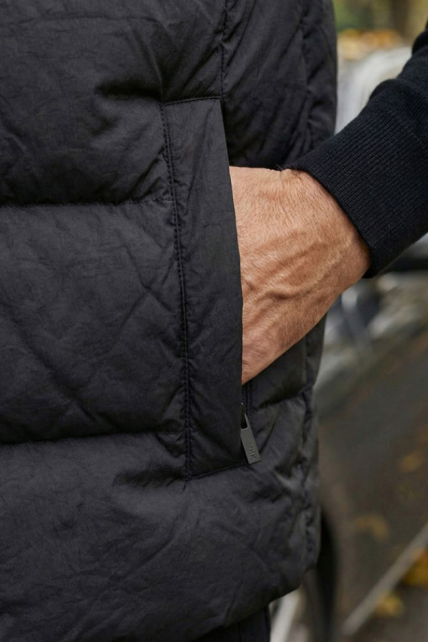 Men's down vest Freever NF 2552 black, Фото №4- freever.ua