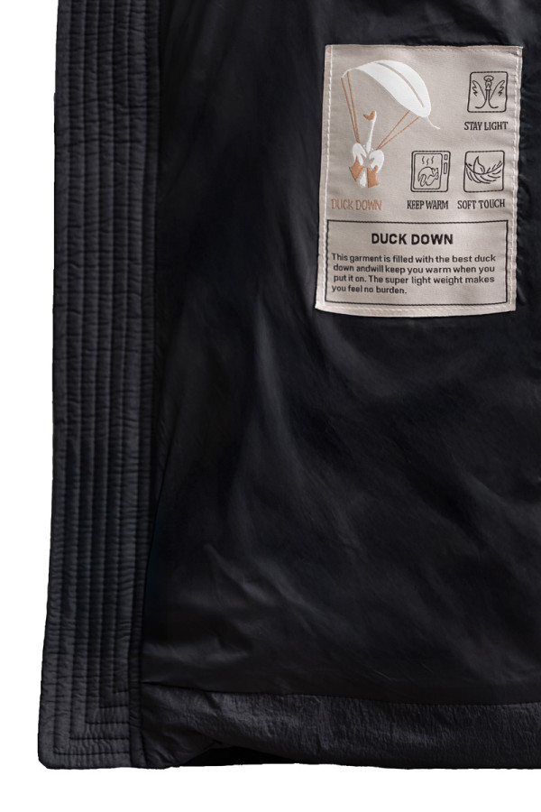Men's down vest Freever NF 2552 black, Фото №6- freever.ua