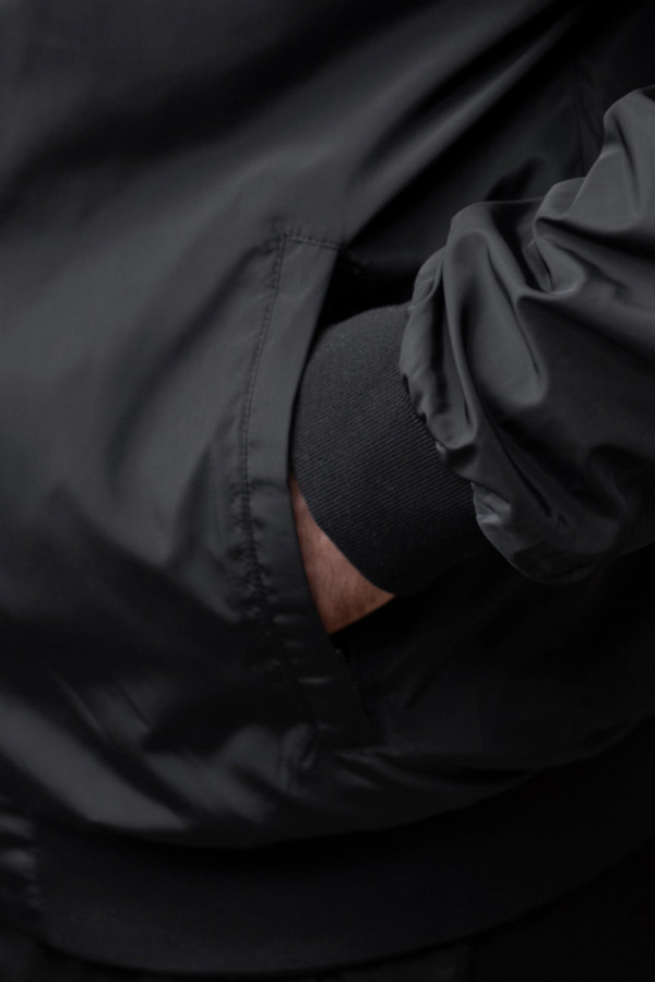 Men's bomber jacket Freever JF 2602 black, Фото №5- freever.ua