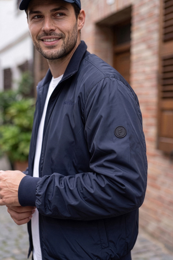 Men's bomber jacket Freever JF 2602 blue, Фото №4- freever.ua