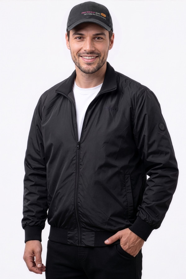 Herren Bomberjacke Freever JF 2602 schwarz