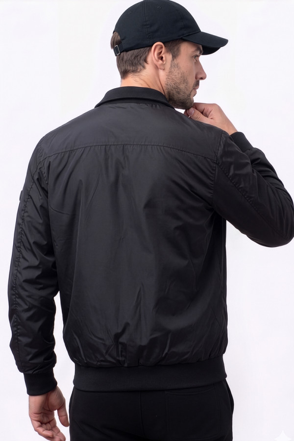 Herren Bomberjacke Freever JF 2602 schwarz, Фото №3- freever.ua