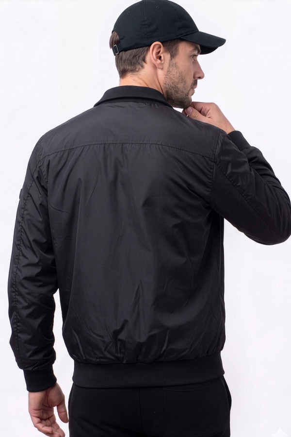 Men's bomber jacket Freever JF 2602 black, Фото №6- freever.ua