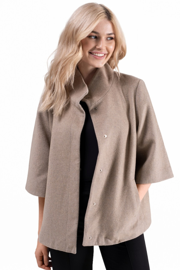 Women's Short Coat Freever JF 2609 Beige - freever.ua