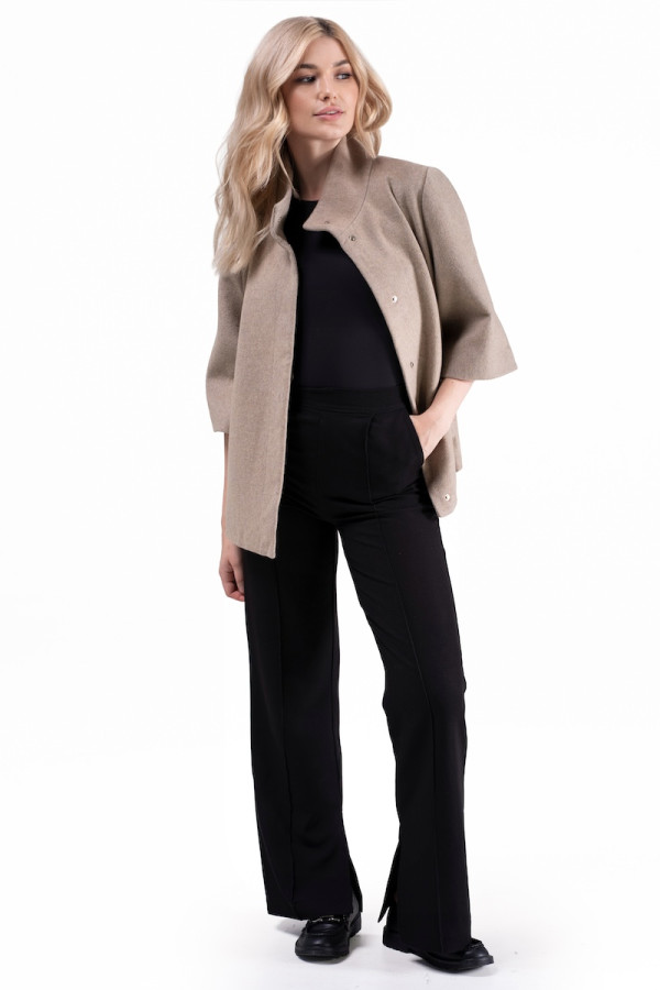 Women's Short Coat Freever JF 2609 Beige, Фото №3- freever.ua