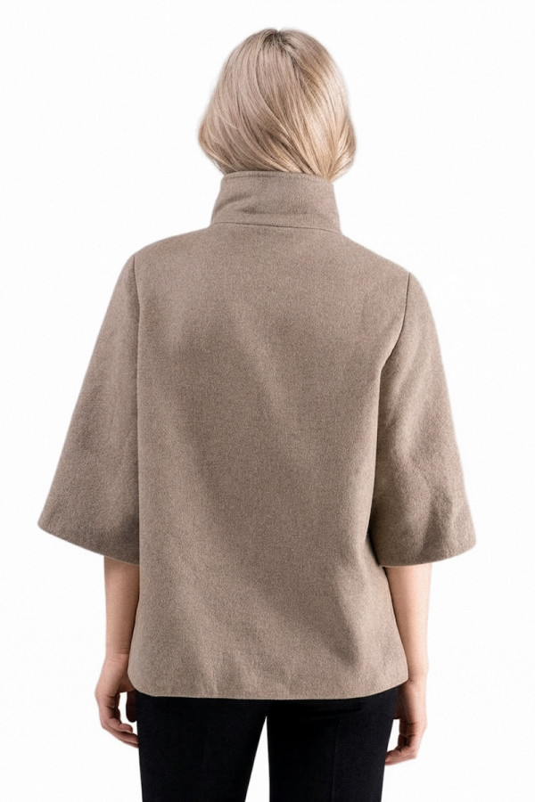 Women's Short Coat Freever JF 2609 Beige, Фото №2- freever.ua