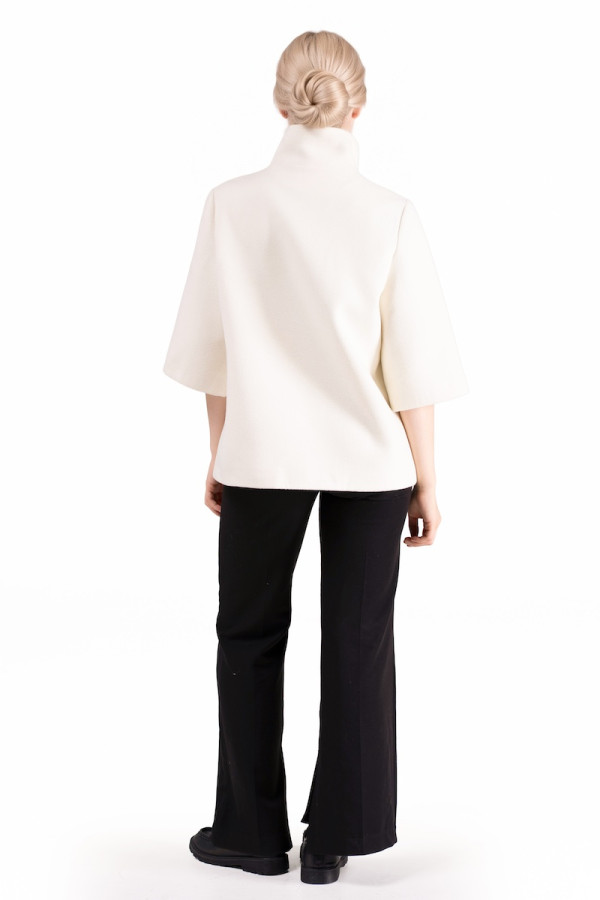 Short Coat Women's Freever JF 2609 Milky White, Фото №4- freever.ua
