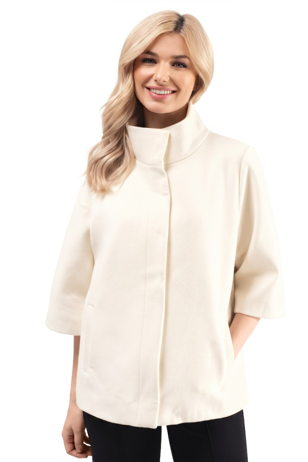 Short Coat Women's Freever JF 2609 Milky White - freever.ua