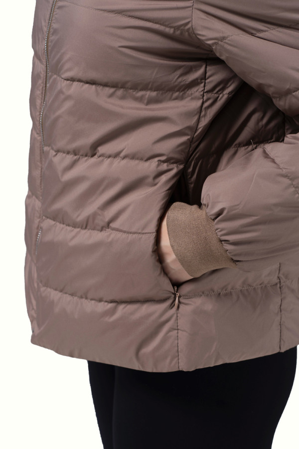Down Jacket Women's Freever JF 2610 Beige, Фото №3- freever.ua