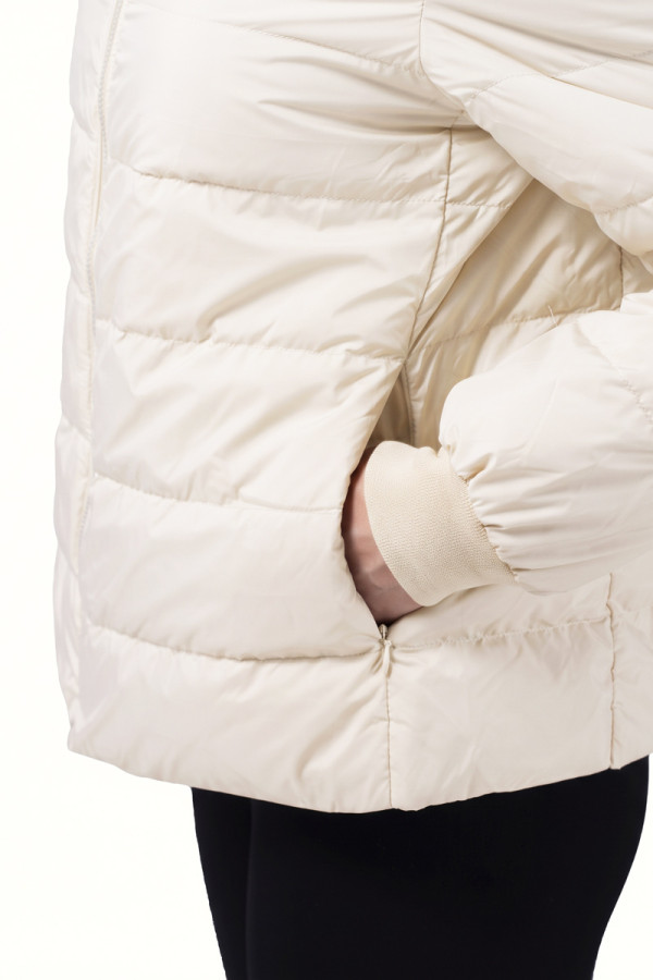 Down Jacket Women's Freever JF 2610 Milky White, Фото №3- freever.ua