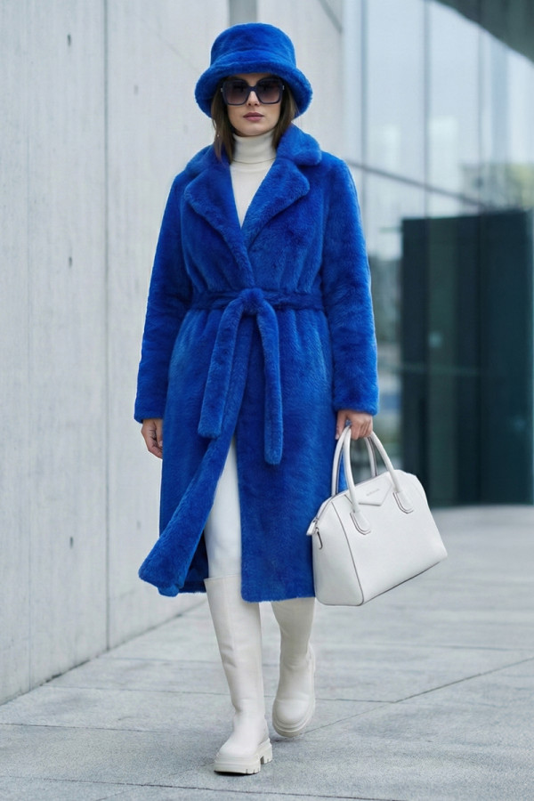 Eco-coat for women Freever UF 28325 electric