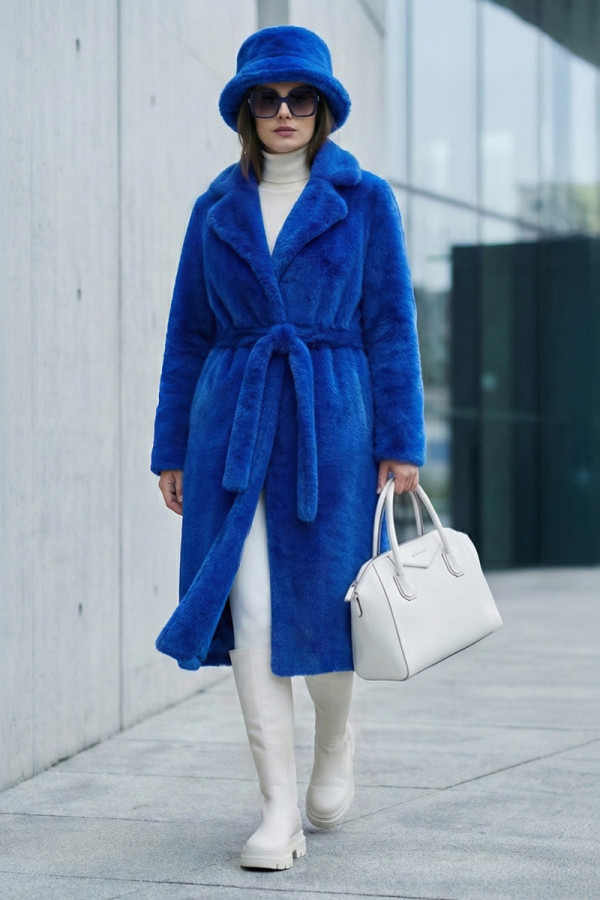 Eco-coat for women Freever UF 28325 electric