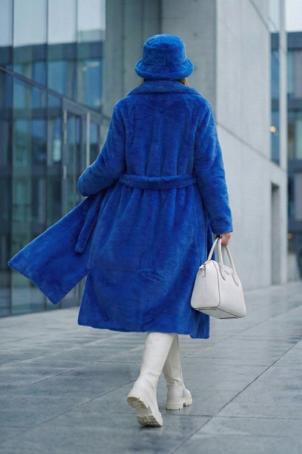 Eco-coat for women Freever UF 28325 electric, Фото №7- freever.ua