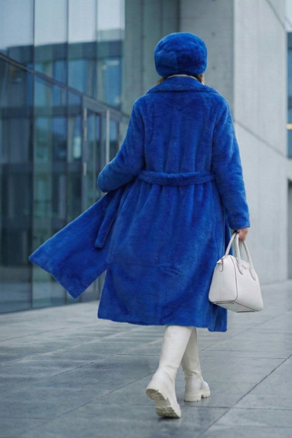 Eco-coat for women Freever UF 28325 electric, Фото №7- freever.ua