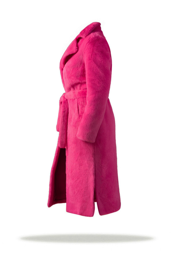 Eco-coat for women Freever UF 28325 raspberry, Фото №3- freever.ua