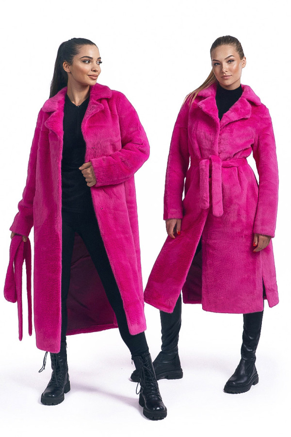 Eco-coat for women Freever UF 28325 raspberry