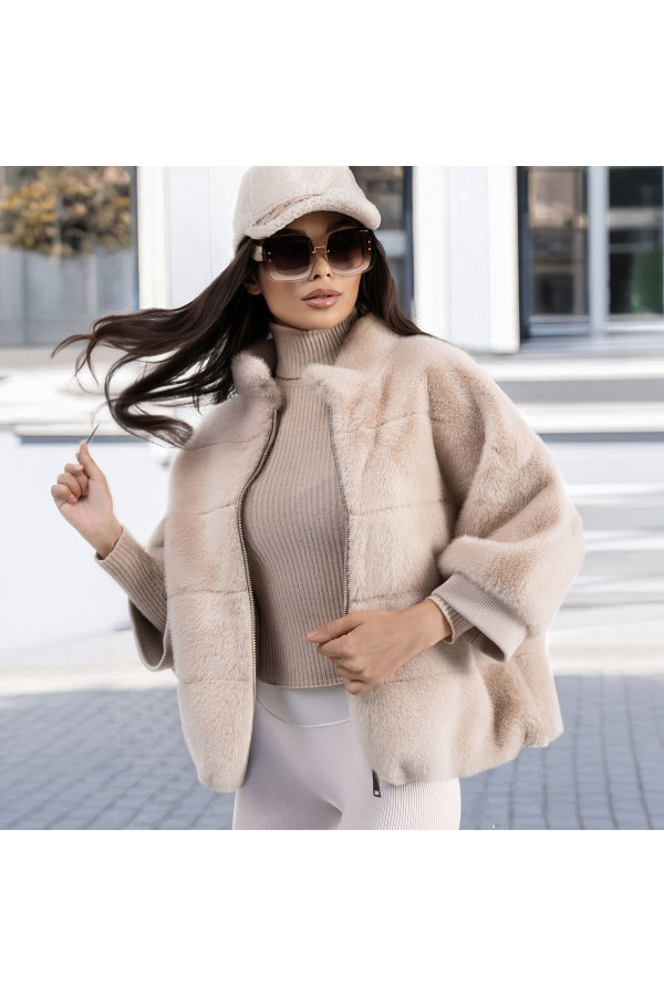 Women's coat Freever NF 28328 beige