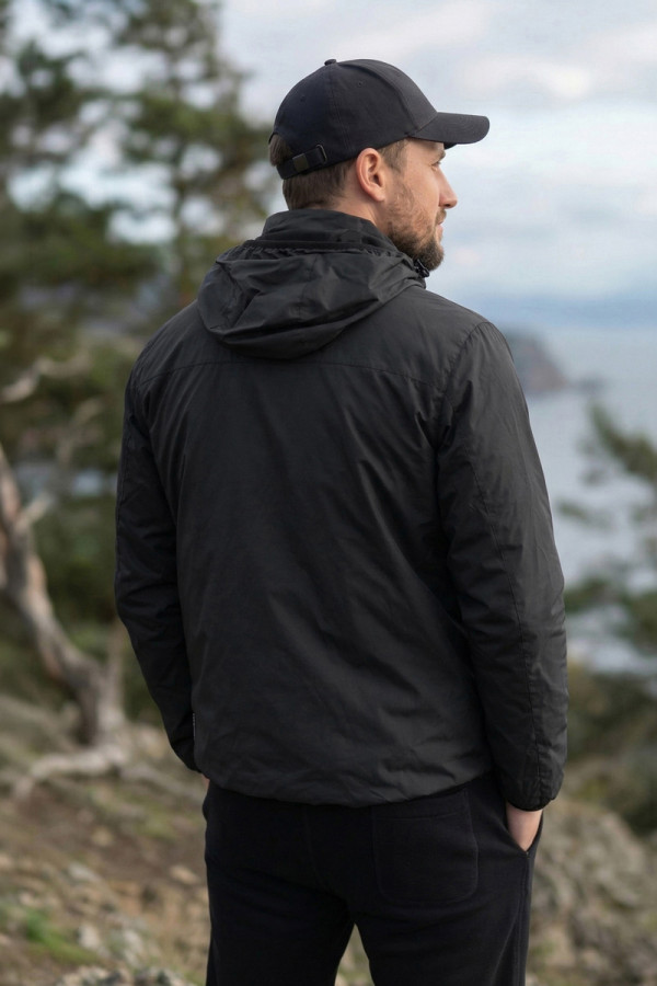 Herrenwindjacke Freever UF 30973 schwarz, Фото №7- freever.ua