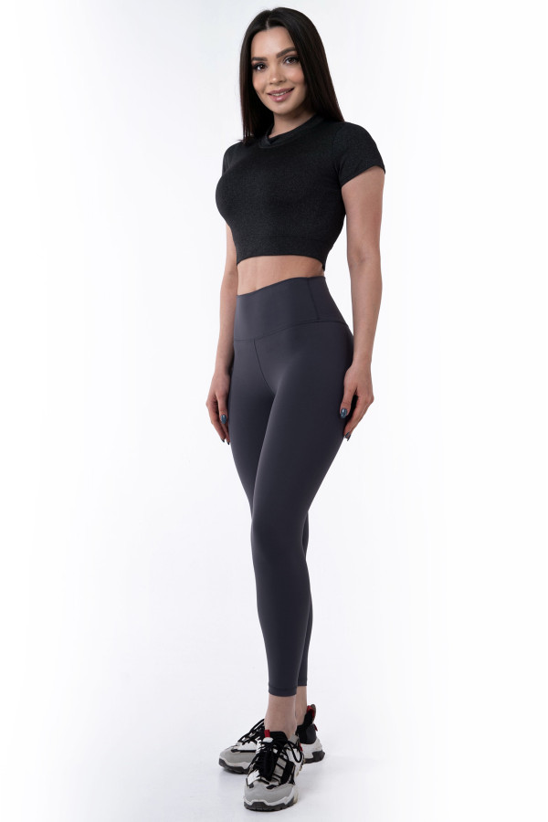 Fitness leggings for women Freever WF 3916 gray, Фото №2- freever.ua