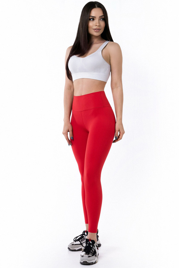 Fitness leggings for women Freever WF 3916 red, Фото №2- freever.ua