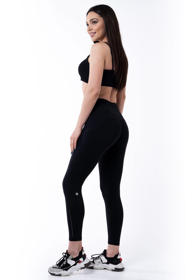 Fitness leggings for women Freever WF 3951 black, Фото №4- freever.ua