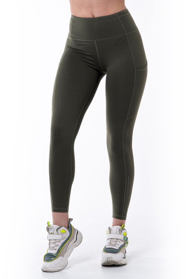 Fitness leggings for women Freever WF 3951 khaki