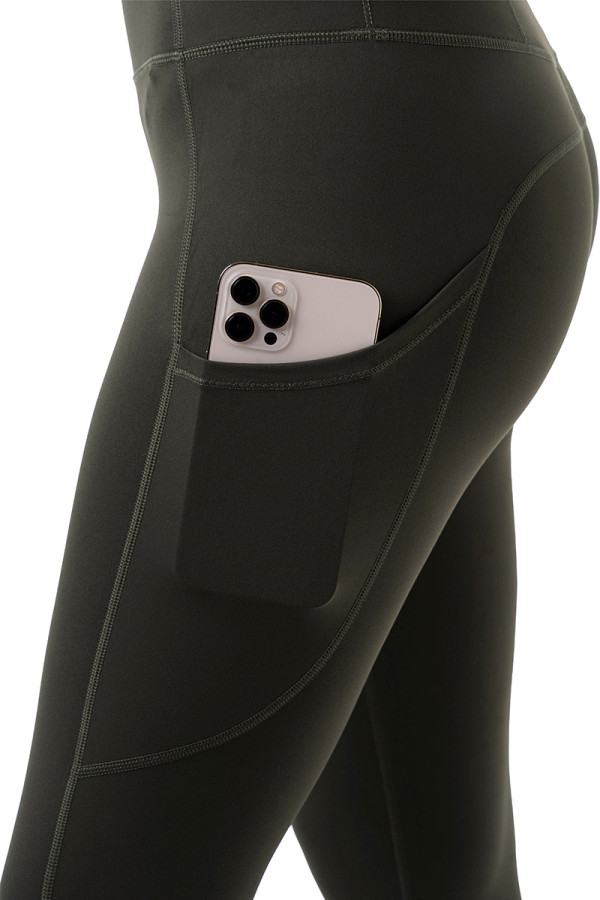 Fitness leggings for women Freever WF 3951 khaki, Фото №4- freever.ua