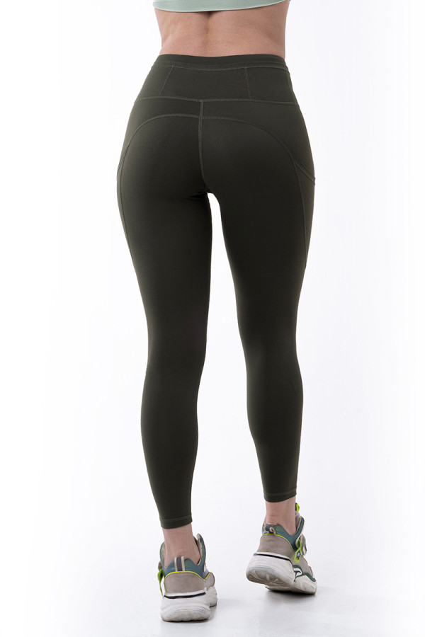 Fitness leggings for women Freever WF 3951 khaki, Фото №5- freever.ua