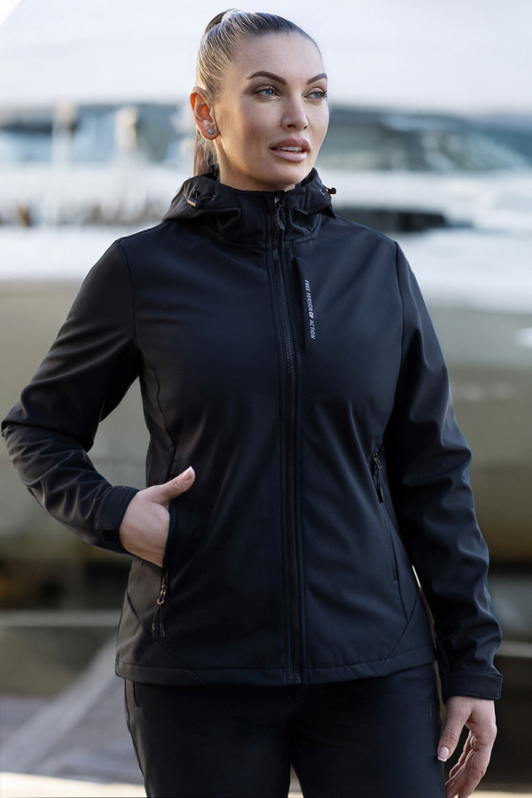 Women's jacket Freever windstopper UF 5320 black, Фото №4- freever.ua