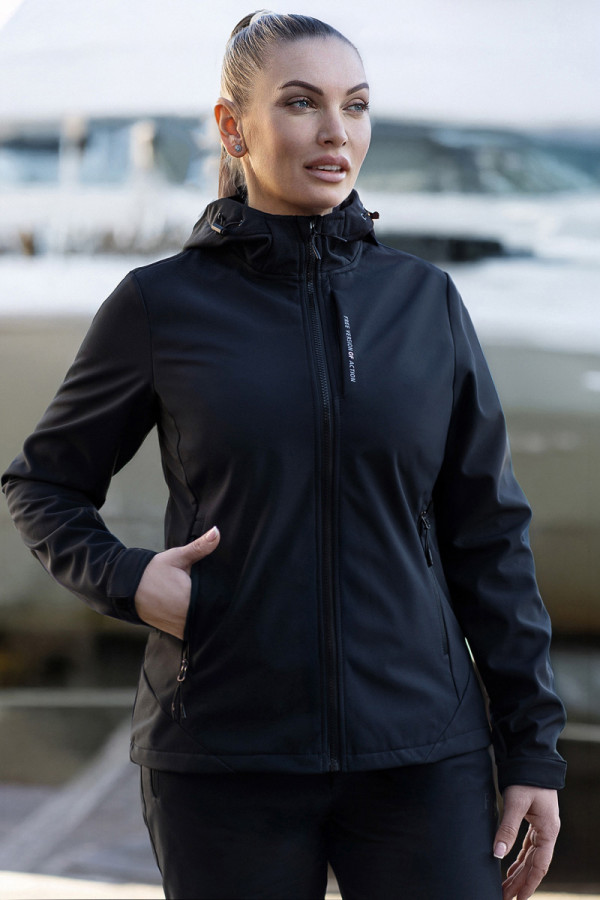 Women's jacket Freever windstopper UF 5320 black, Фото №4- freever.ua