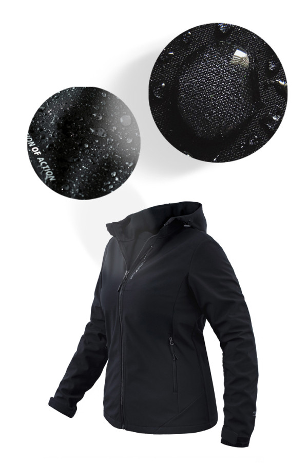 Women's jacket Freever windstopper UF 5320 black, Фото №9- freever.ua