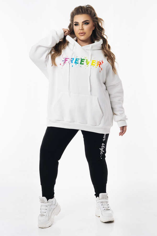 Women's sweatshirt Freever WF 5409 white, Фото №4- freever.ua
