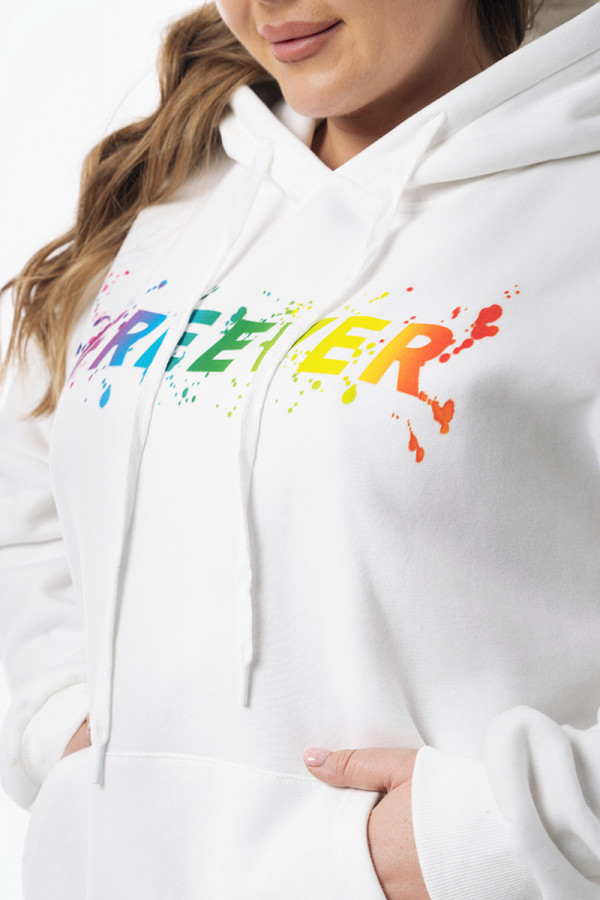 Women's sweatshirt Freever WF 5409 white, Фото №5- freever.ua