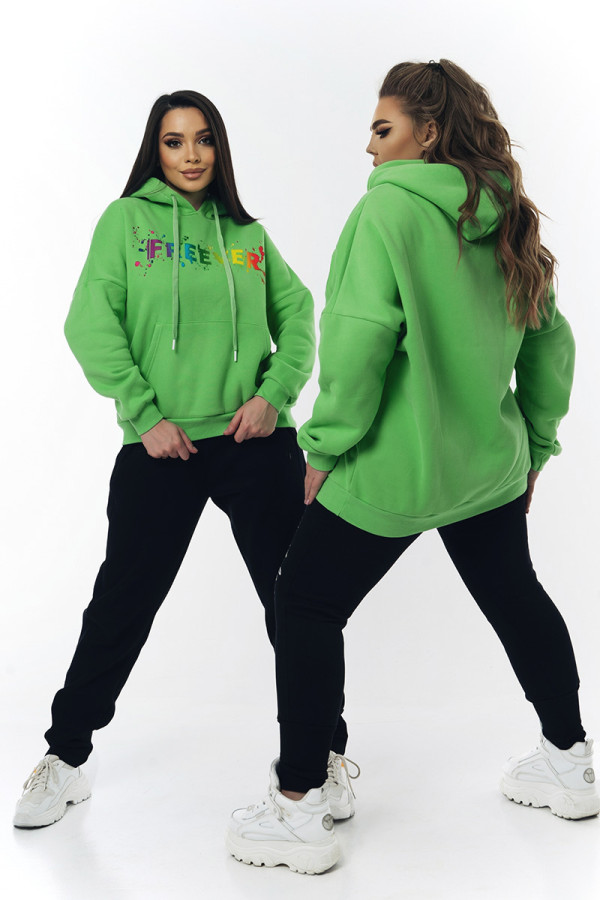 Women's sweatshirt Freever WF 5409 green, Фото №2- freever.ua