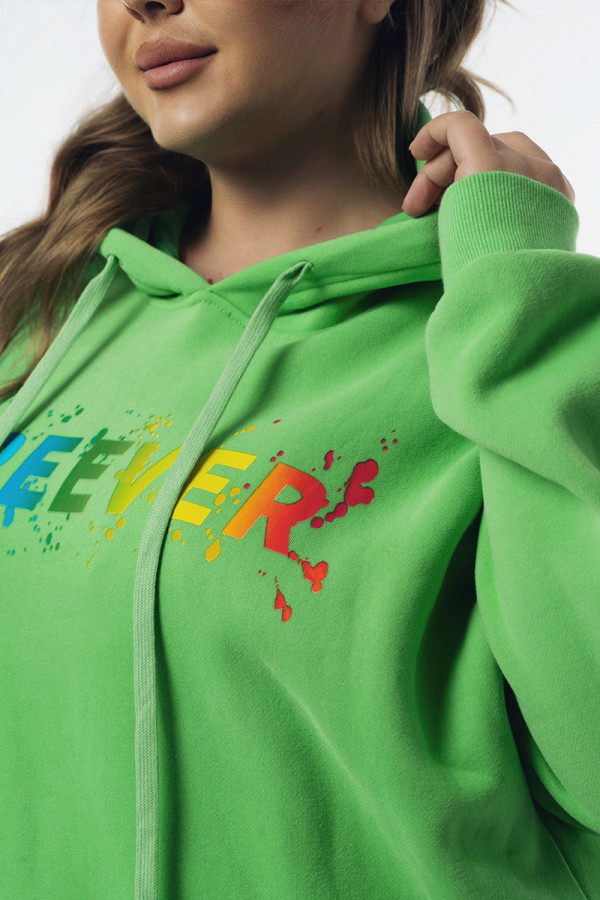 Women's sweatshirt Freever WF 5409 green, Фото №7- freever.ua